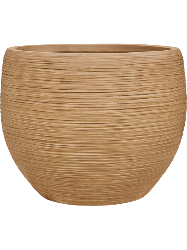 Кашпо Baq dune globe brown beige D50 H38 см