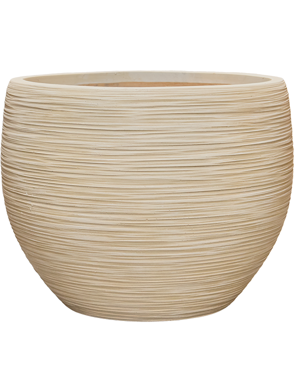 Кашпо Baq dune globe beige D50 H38 см