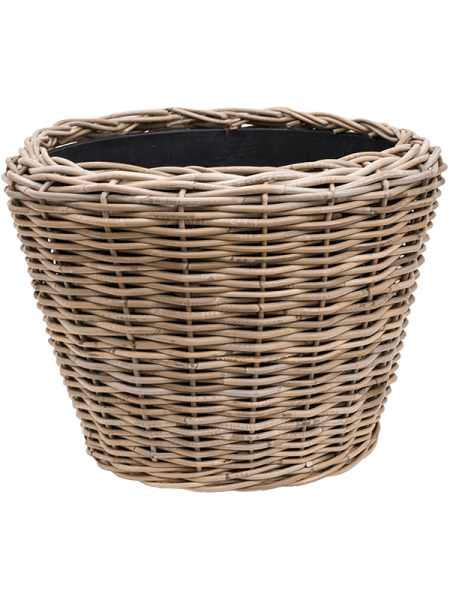 Drypot Rattan Раунд Серый Для Улицы D55×42 см