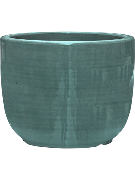 Плэйн Striped Купелла Аквамариновый D21×16 см