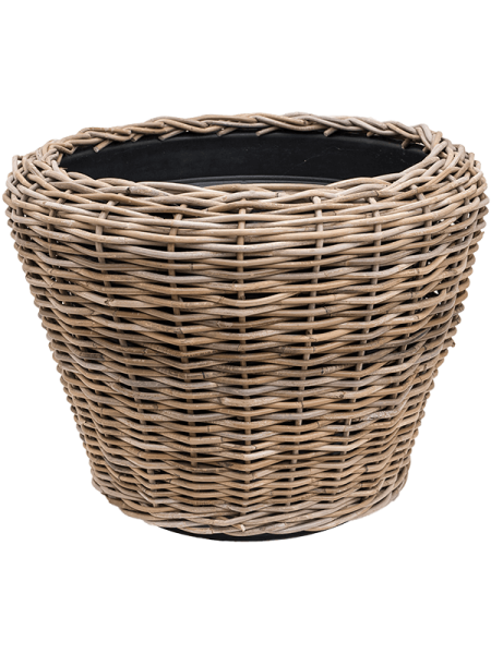 Drypot Rattan Раунд Серый Для Улицы D65×50 см