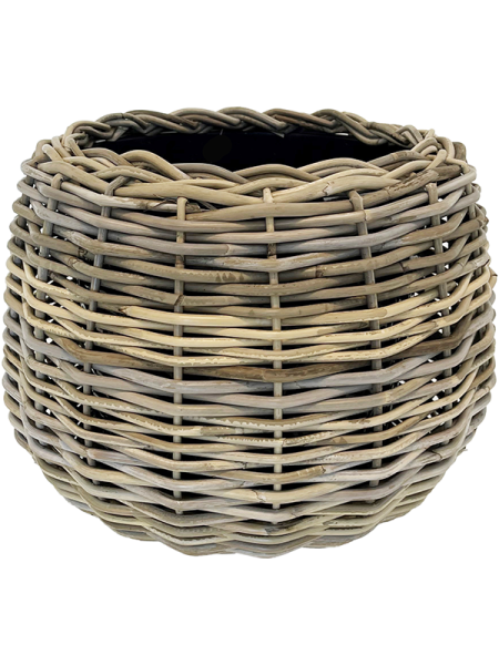 Drypot Rattan Тина Серый D29×19 см