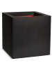 Capi Урбан Smooth NL Горшок Чёрный Квадрат 30×30×30 см