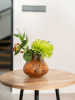Ваза Meja vase splashed orange D14 H11 см