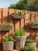 Drypot Rattan Раунд Серый D32×23 см