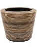 Drypot Rattan Stripe Раунд Серый D33×28 см