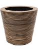 Drypot Rattan Stripe Раунд Серый D38.5×36 см