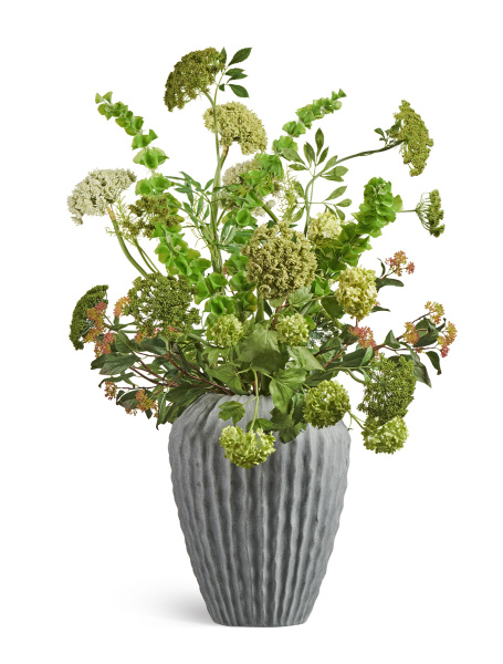 Композиция "Flower Inspiration" в вазе Moho дымчато-серый песок (ELE)