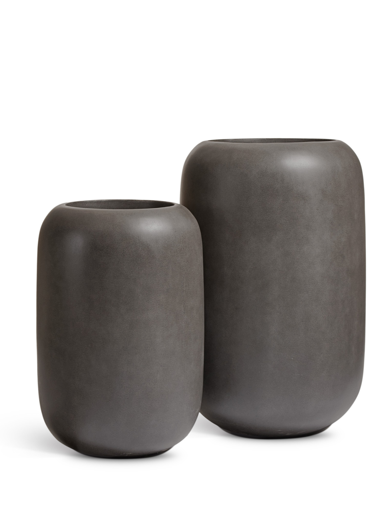 Кашпо TREEZ Effectory - Beton Bionic - Mon - Тёмно-серый бетон — 41.33-02-26-153-GR-086